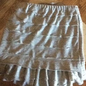 Ruffled, grey skirt by Max Studio